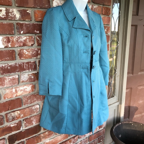 Tulle teal lightweight peacoat junior size Small - Picture 2 of 7